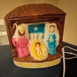 Vintage Nativity Blow Mold. Indoor Or Outdoor. 70s